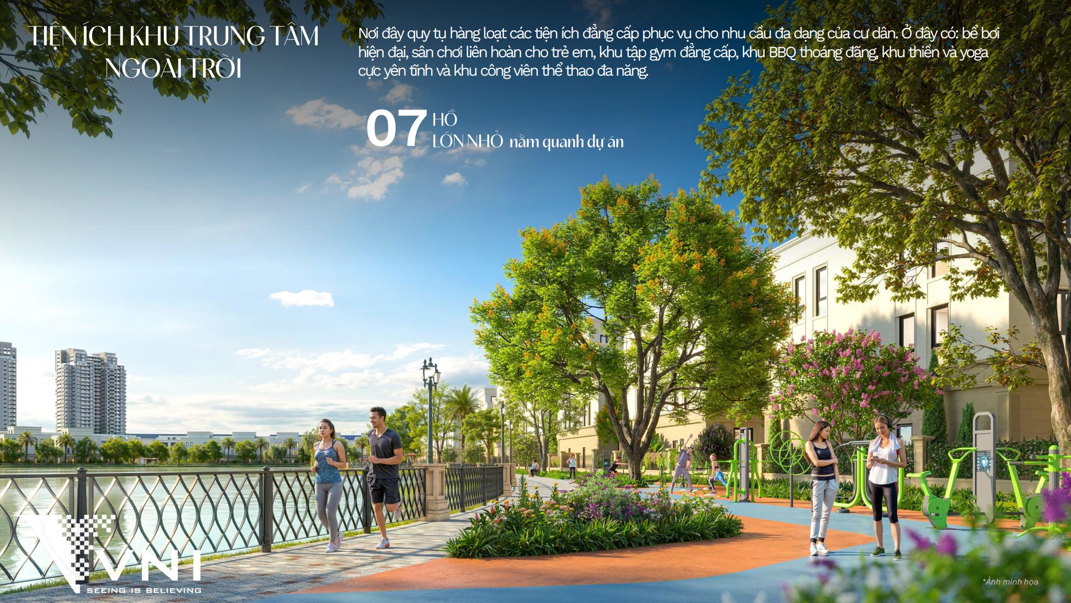 07 hồ lón nhỏ nằm quanh dự án