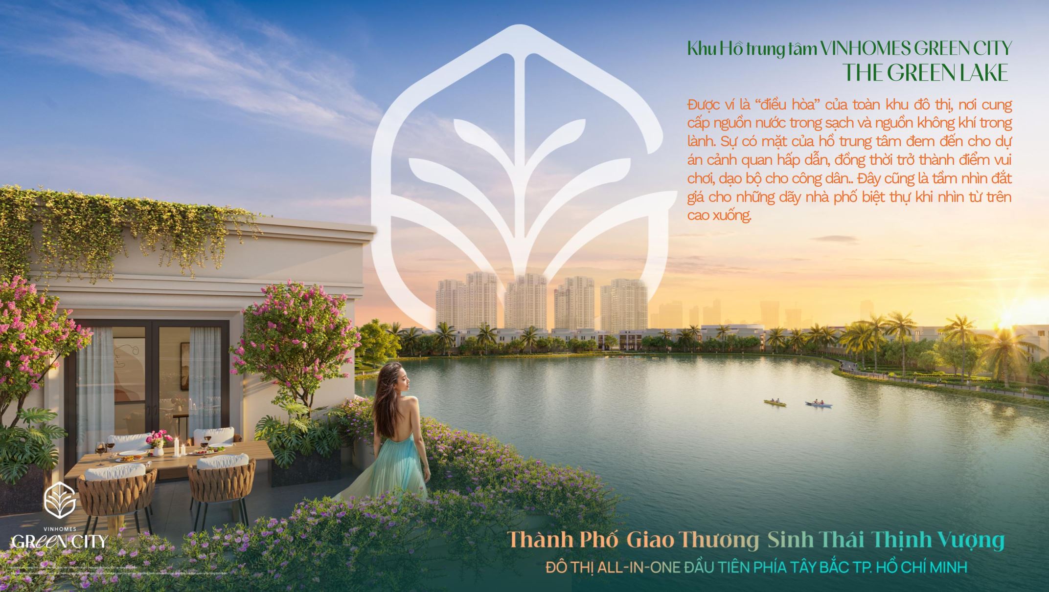 Hồ trung tâm The Green Lake 8ha